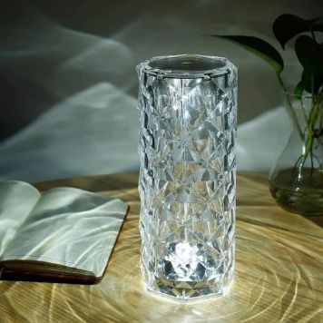 Diamond table touch lamp